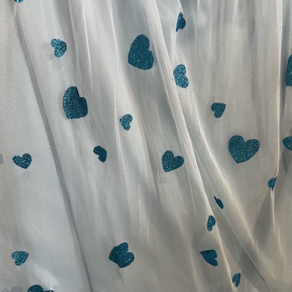 NWT - Asos Curve Lace and Beads Blue Heart Tulle Dress - Size UK 26 (US 22) - Picture 11 of 11